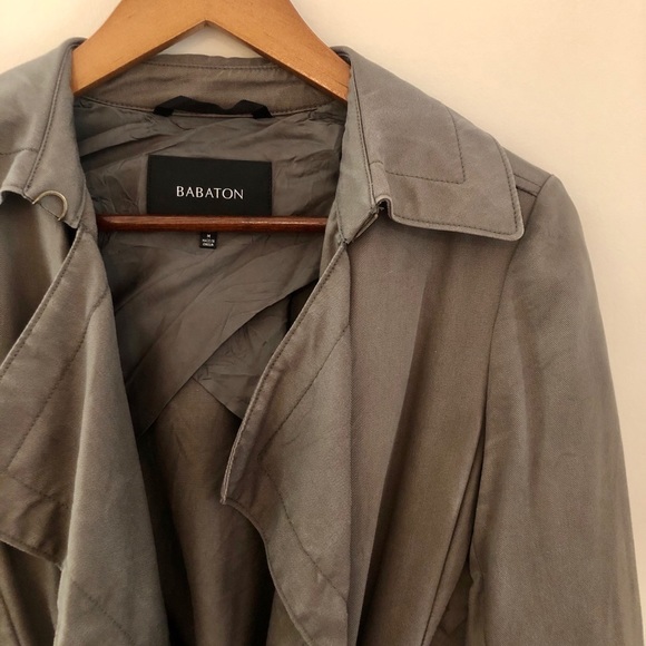 Aritzia Babaton “Maximo” Green Trench Coat - Picture 3 of 6